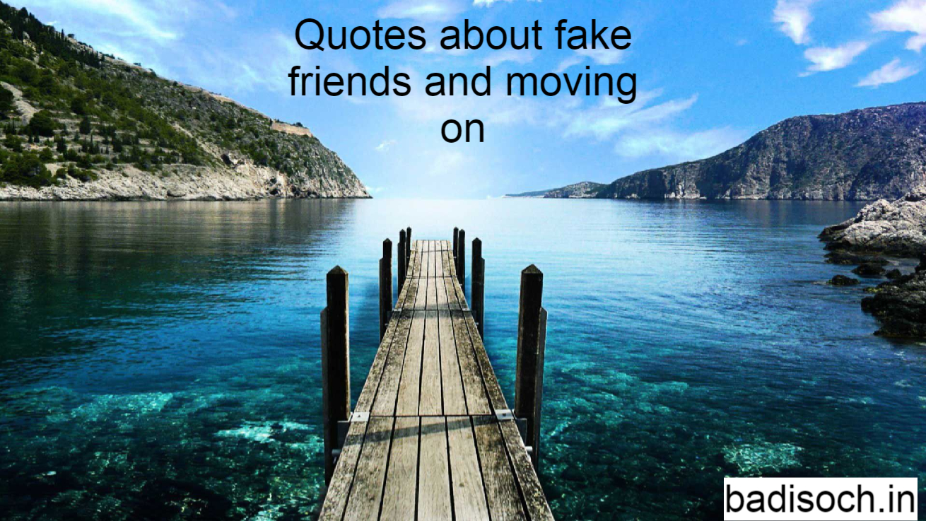 Fake People Quotes about fake friends and moving on