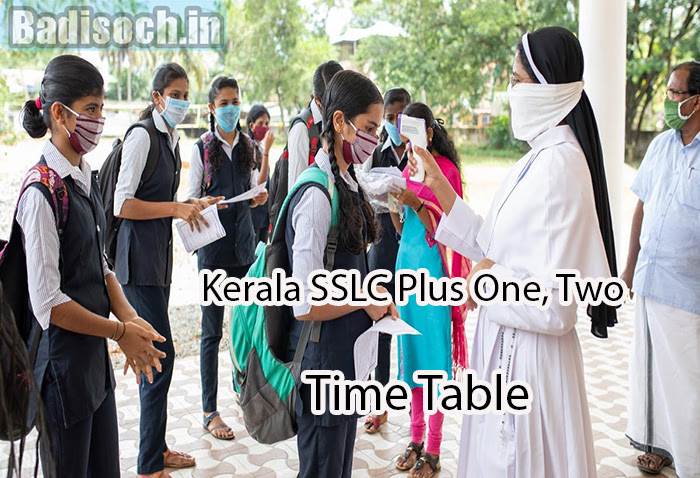 Kerala SSLC Plus One, Two Time Table