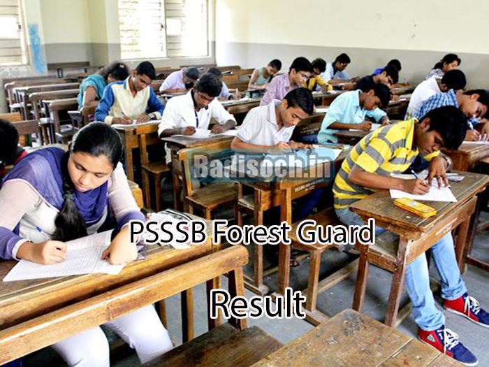 PSSSB Forest Guard Result