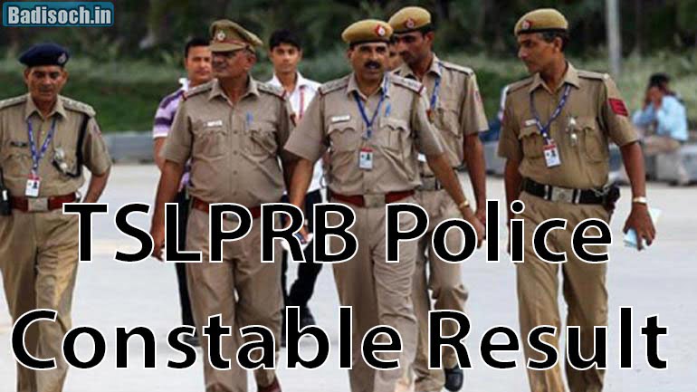 TSLPRB Police Constable Result