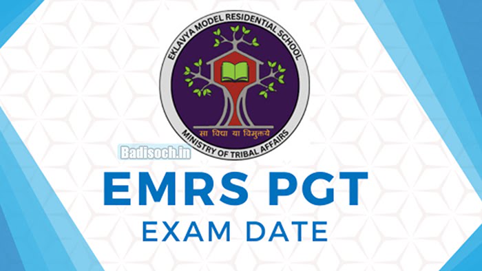 EMRS PGT Exam Date
