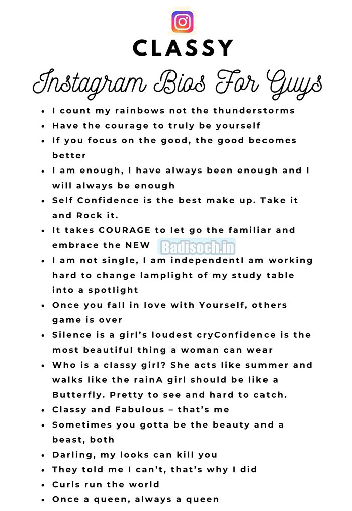 Instagram Bio Quotes for Boys