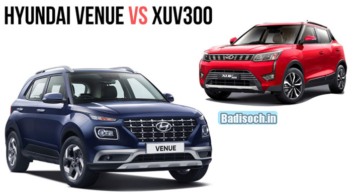 Mahindra XUV300 AMT vs Hyundai Venue DCT Comparison 2023