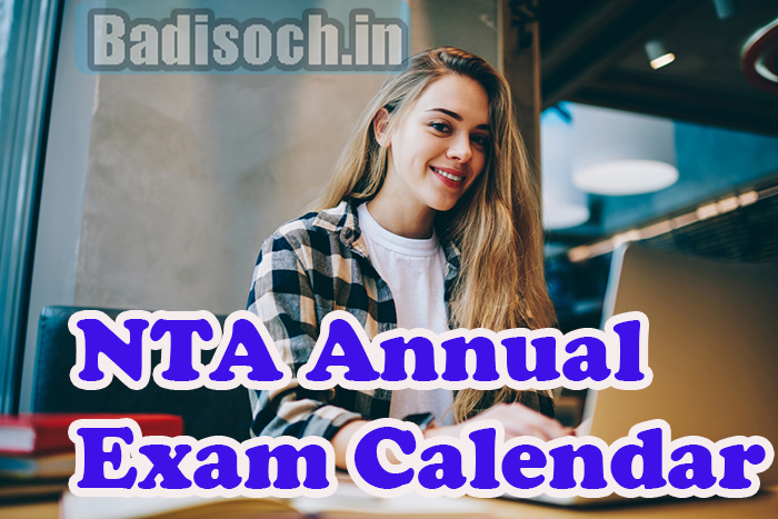 NTA Annual Exam Calendar 2024