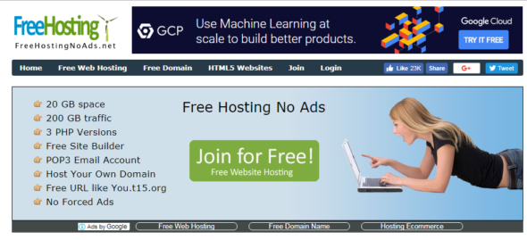 web hosting free