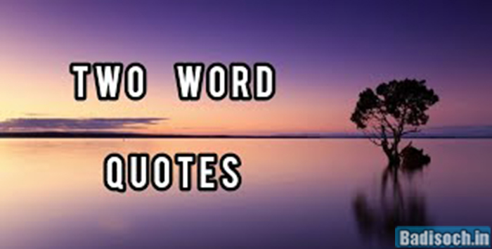 two words quotes
