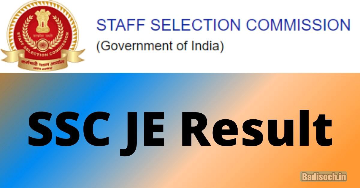 SSC JE Result 2024 [Release Date] Junior Engineer CutOff Marks & Merit