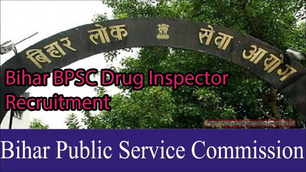 Bihar BPSC Drug Inspector Recruitment