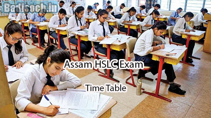 Assam HSLC Exam Routine 2023