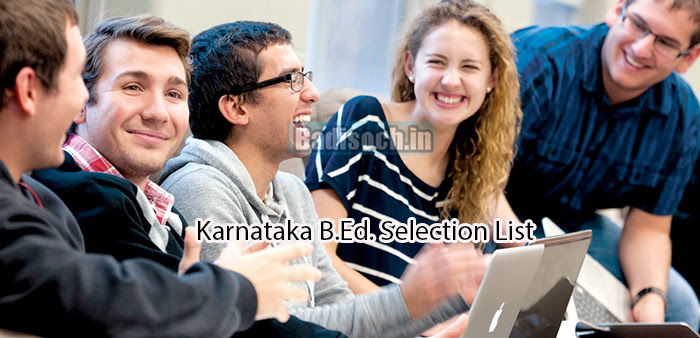 Karnataka B.Ed. Selection List