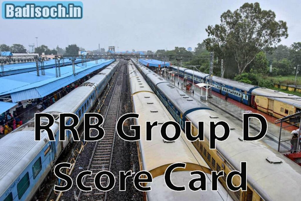 RRB Group D Score Card
