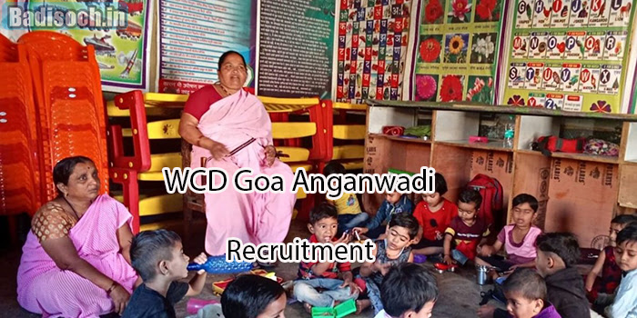WCD Goa Anganwadi Recruitment