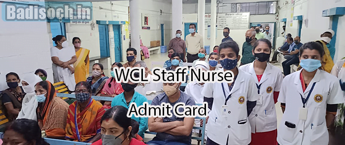 WCL Staff Nurse Admit Card