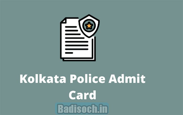 kolkata police admit card 2023