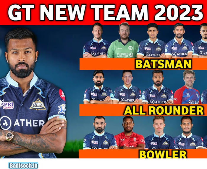 Gujarat Titans Team 2023