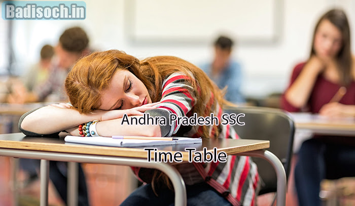 Andhra Pradesh SSC Time Table