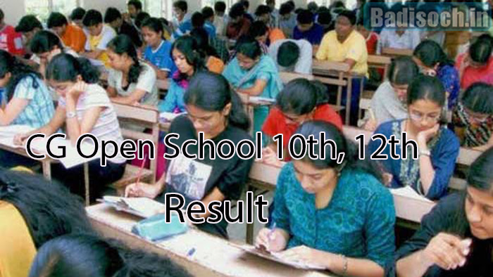 CG Open School 10th, 12th Result