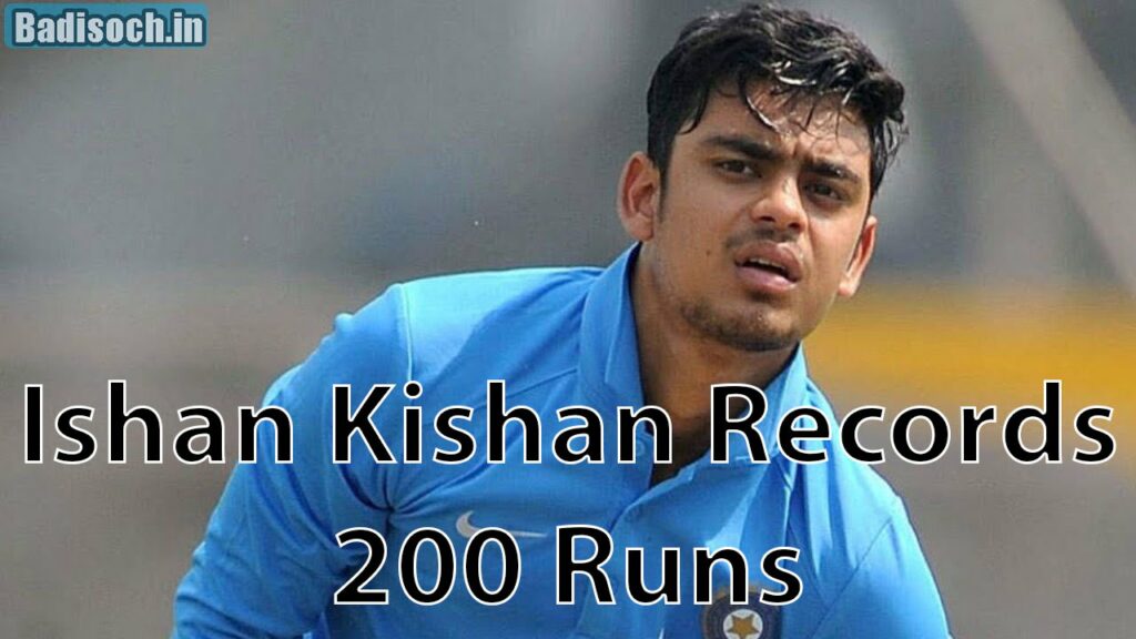 Ishan Kishan Records 200 Runs
