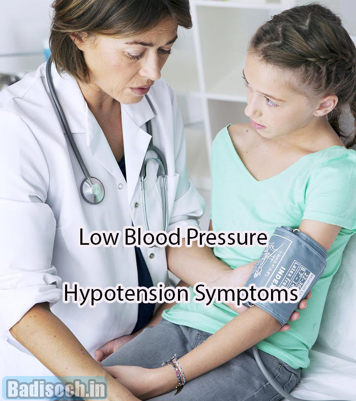 Low Blood Pressure Hypotension Symptoms