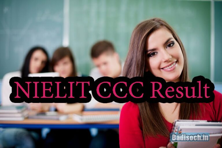 NIELIT CCC Result 2024 January Exam Cut Badisoch