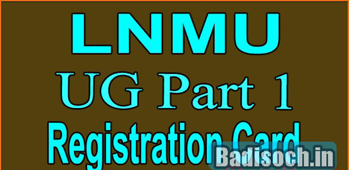 LNMU Part 1 Dummy Registration Card