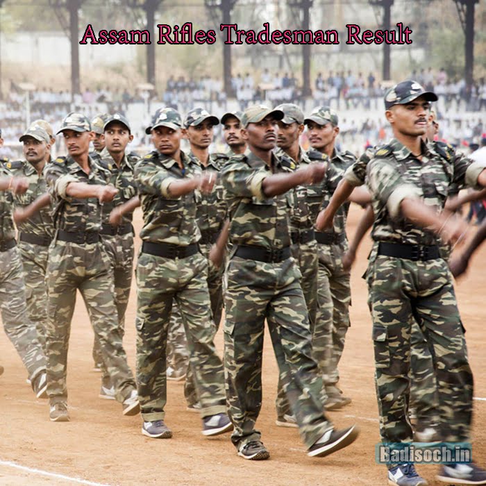 Assam Rifles Tradesman Result