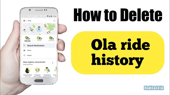 How to Delete OLA Ride History