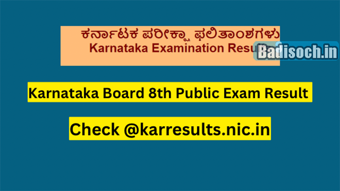 Karnataka Board 8th Class Result