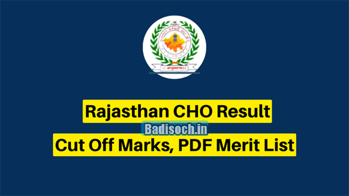 Rajasthan CHO Result