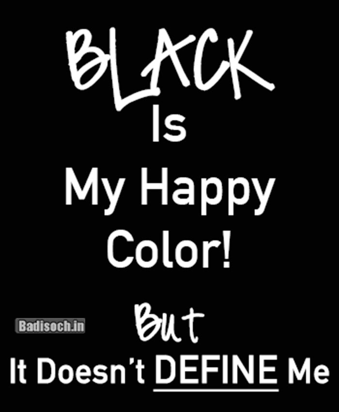 black colour quotes