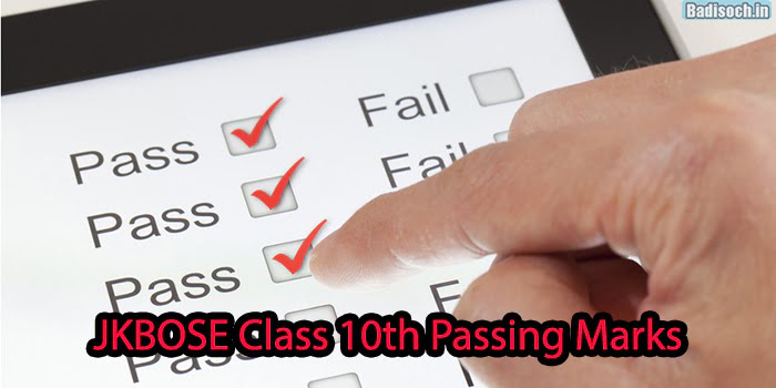 JKBOSE Class 10th Passing Marks