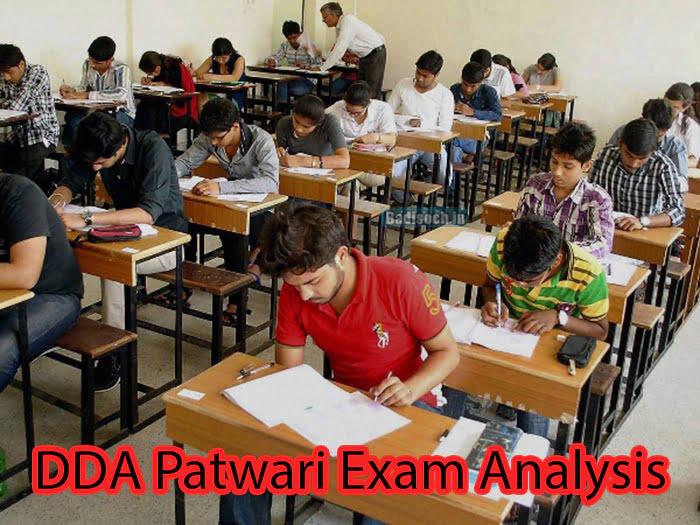 DDA Patwari Exam Analysis