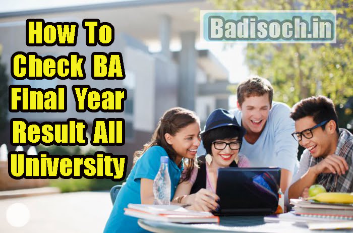How To Check BA Final Year Result All University 2023