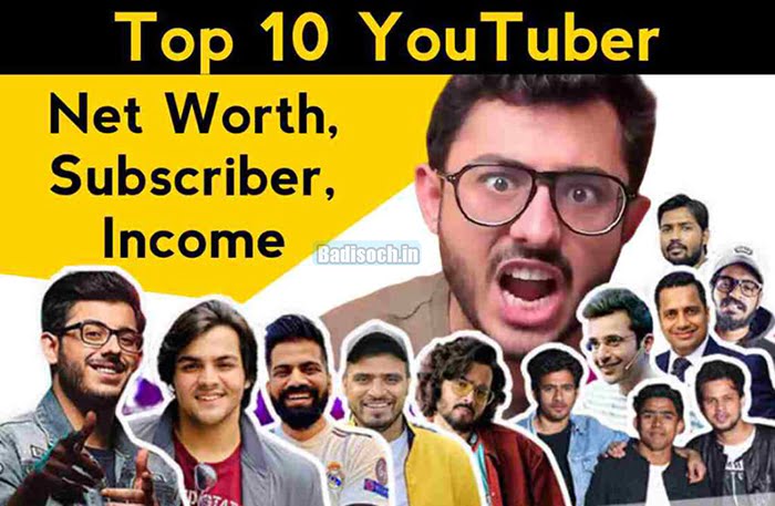 Top Youtubers In India