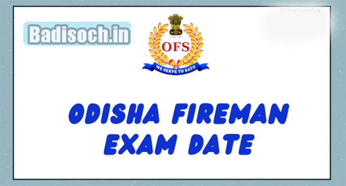 Odisha Fireman Exam Date
