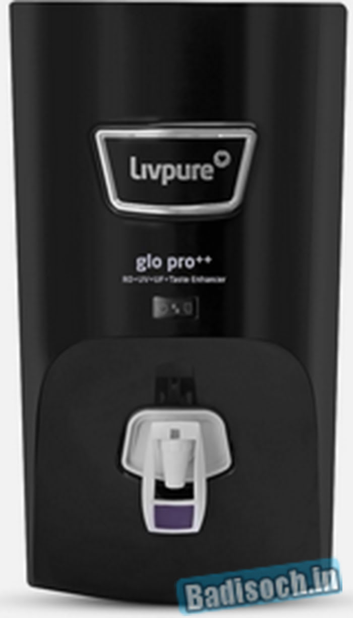 Livpure GLO PRO++ RO. + UV + UF + Taste Enhancer Water Purifier for Home