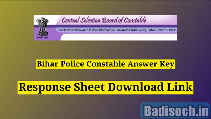 Bihar Police Constable Answer Key