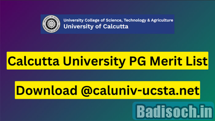 Calcutta University PG Selection List