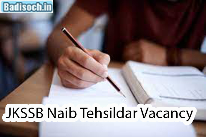 JKSSB Naib Tehsildar Vacancy 2024